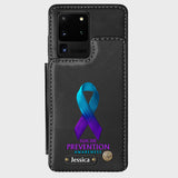 Vous comptez - Étui portefeuille personnalisé pour téléphone portable, conçu pour la prévention du suicide