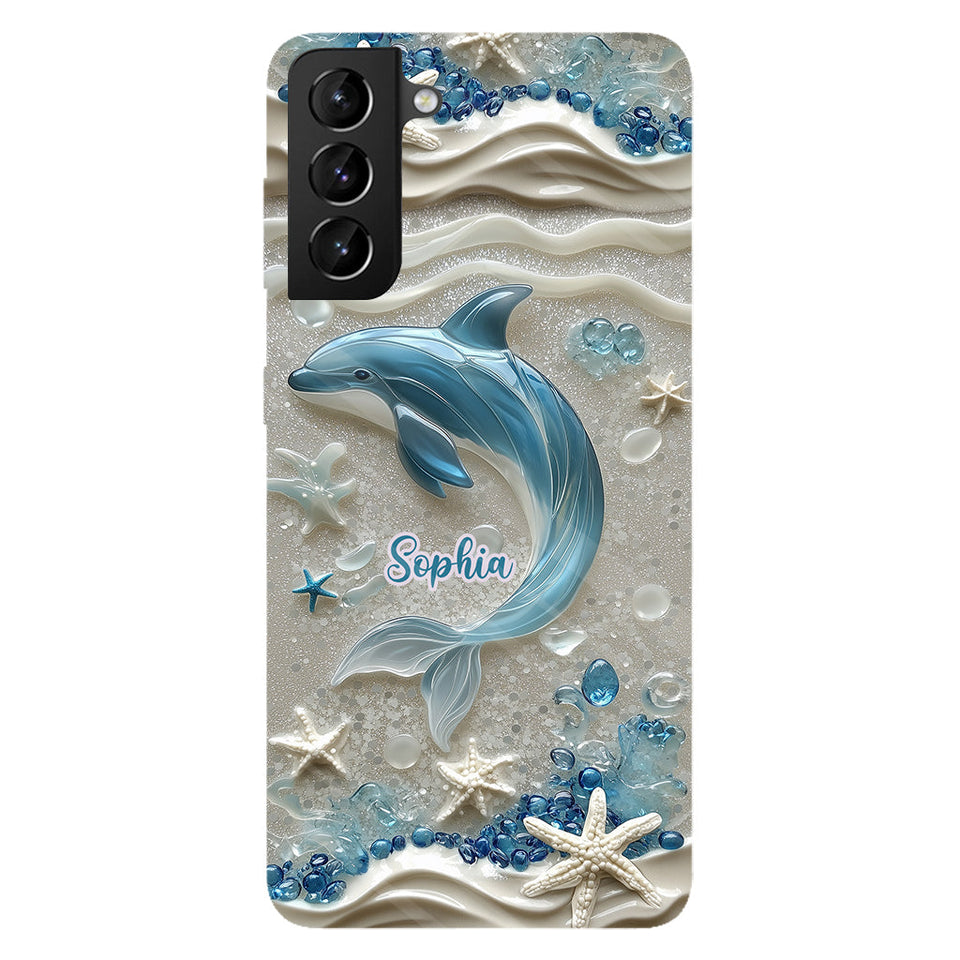 Love Dophins - Personalized Dolphin Full Print Phone Case