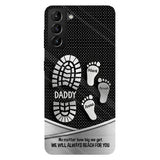 Your Footsteps Led Our Way - Personalized Father Full Print Phone Case