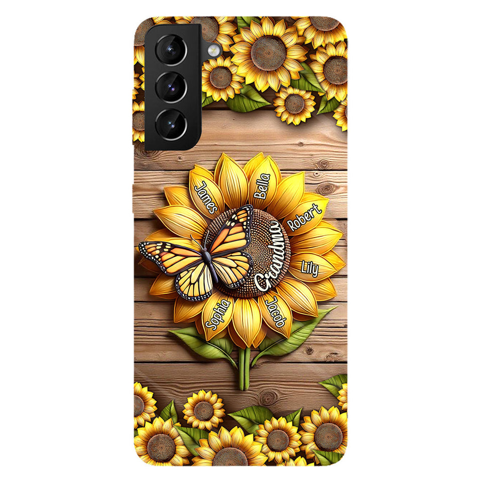 You Are My Sunshine Grandma Mom - Personalized Grandma Full Print Phone Case