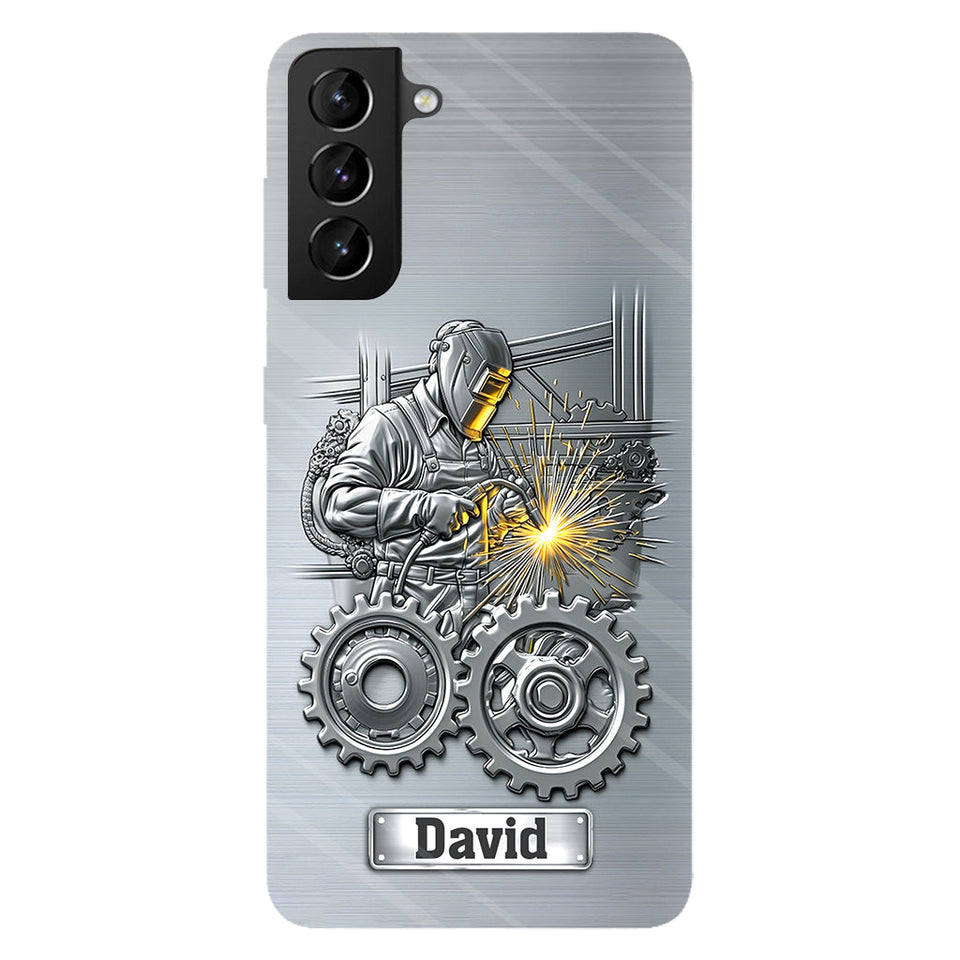 Strong Ones Become Welder - Personalized Welder Full Print Phone Case
