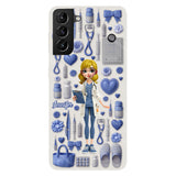 Nursing Is A Work Of Heart - Personalized Nurse Full Print Phone Case