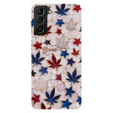 Red White Blue Magic Leaf - Personalized Weed Full Print Phone Case