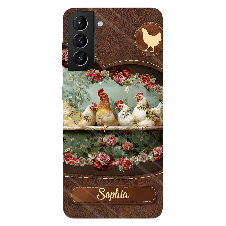 Chicken Lady - Personalized Chicken Full Print Phone Case