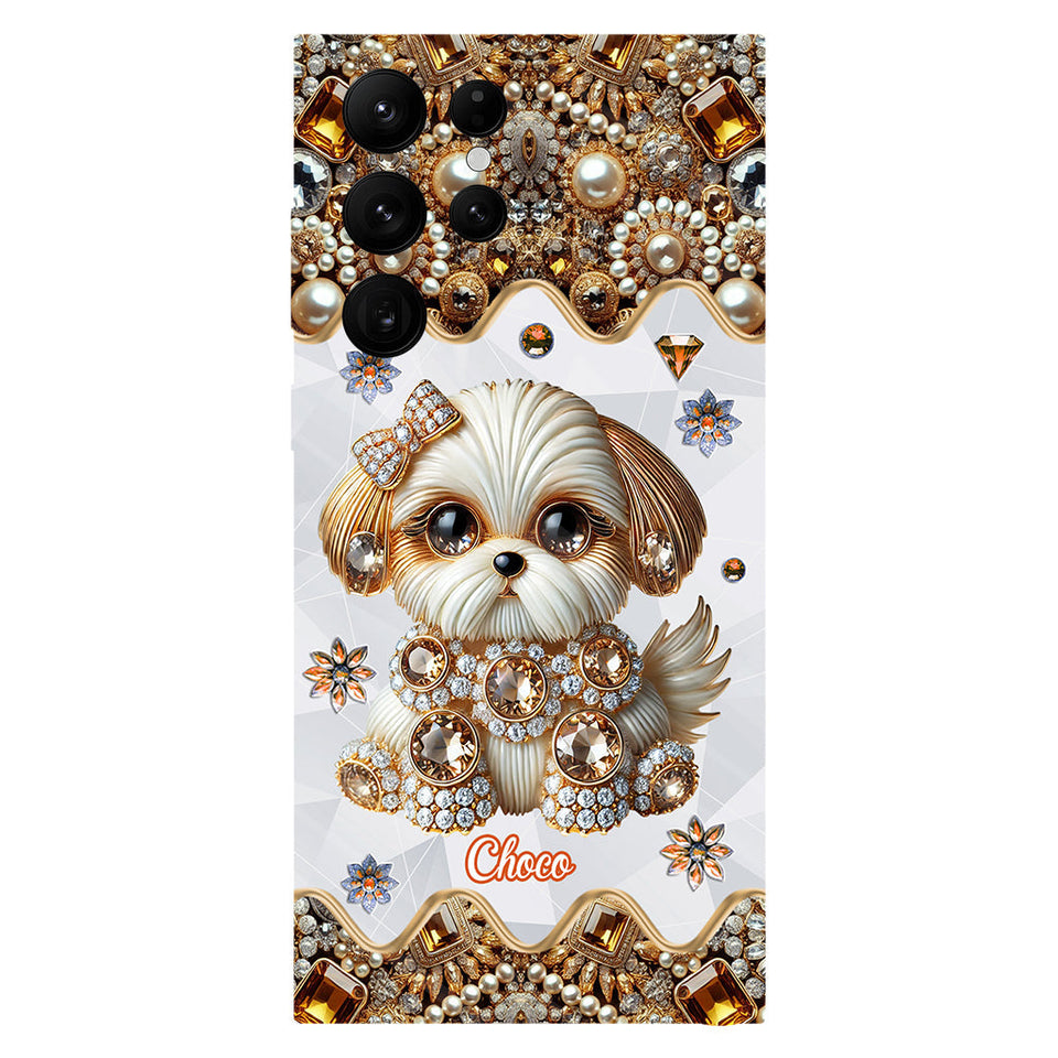 Love Shih Tzu - Personalized Dog Full Print Phone Case