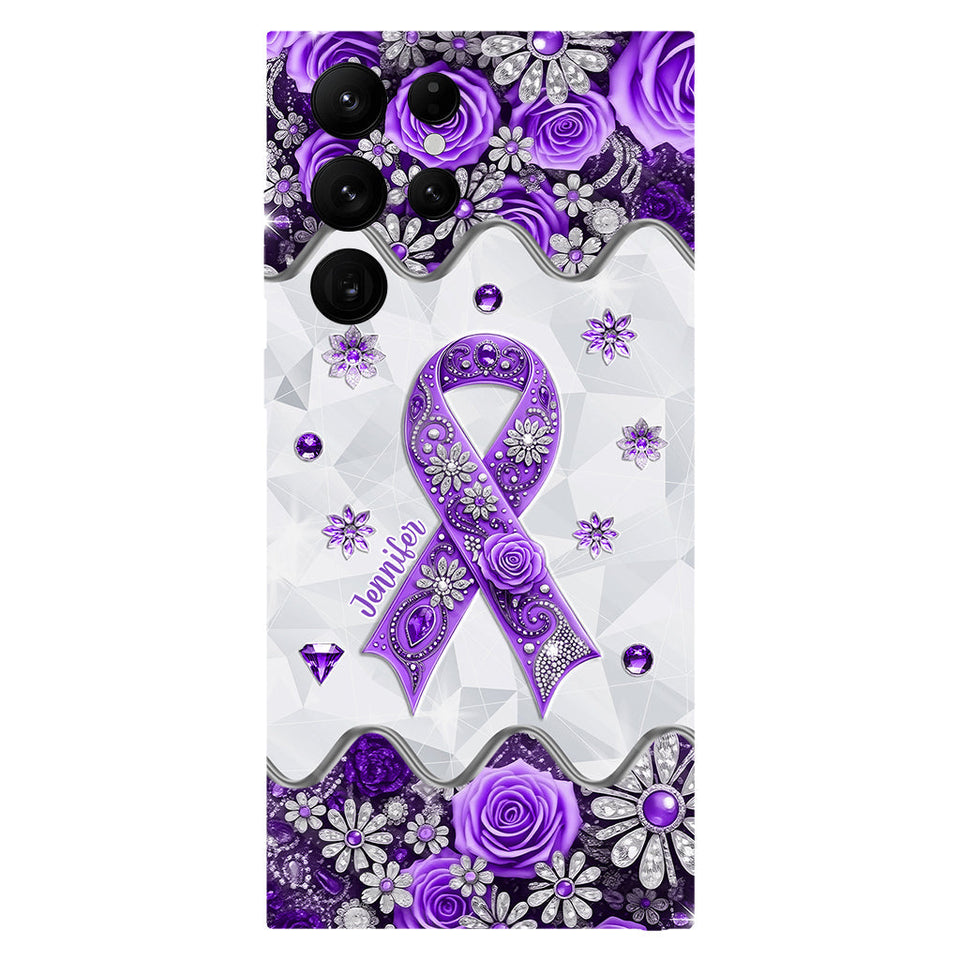 Cancer Awareness - Personalized Pancreatic Cancer Awareness Full Print Phone Case
