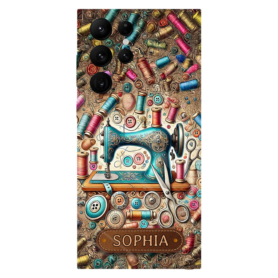 Love Sewing - Personalized Sewing Full Print Phone Case