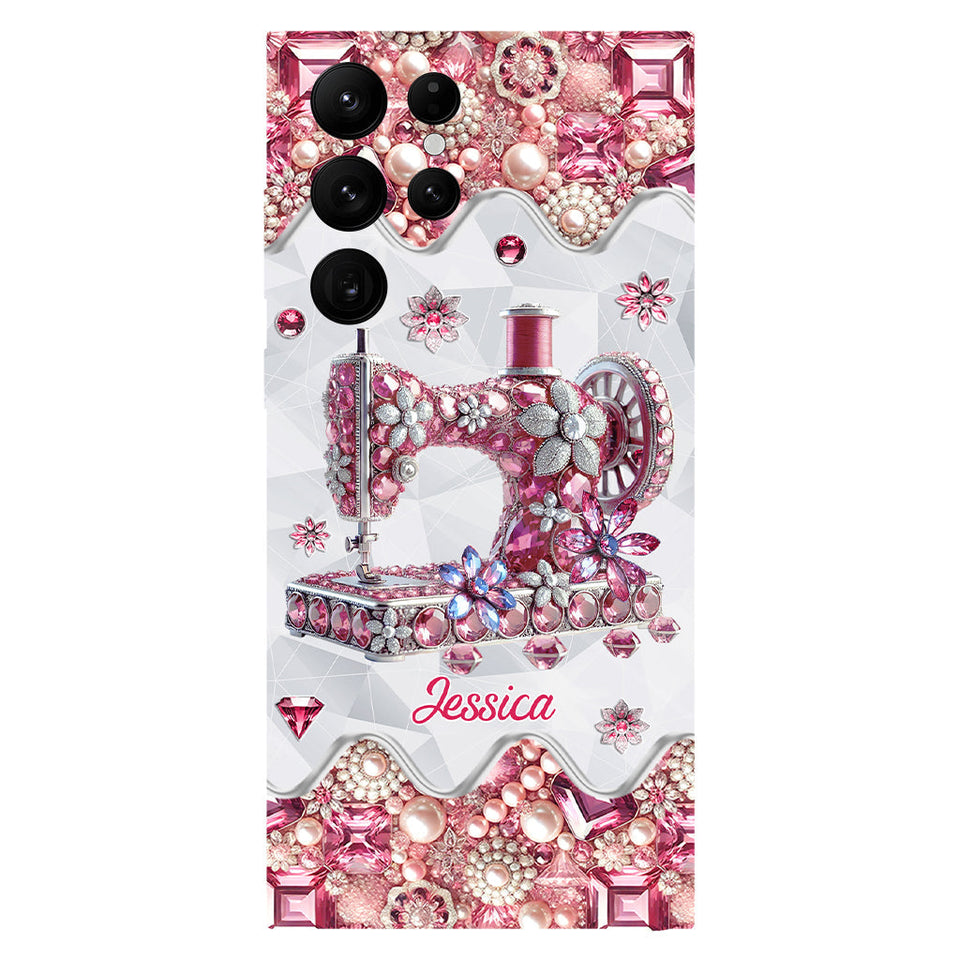 Just A Girl Who Loves Sewing - Personalized Sewing Full Print Phone Case
