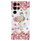 Just A Girl Who Loves Flamingos - Personalized Flamingo Full Print Phone Case