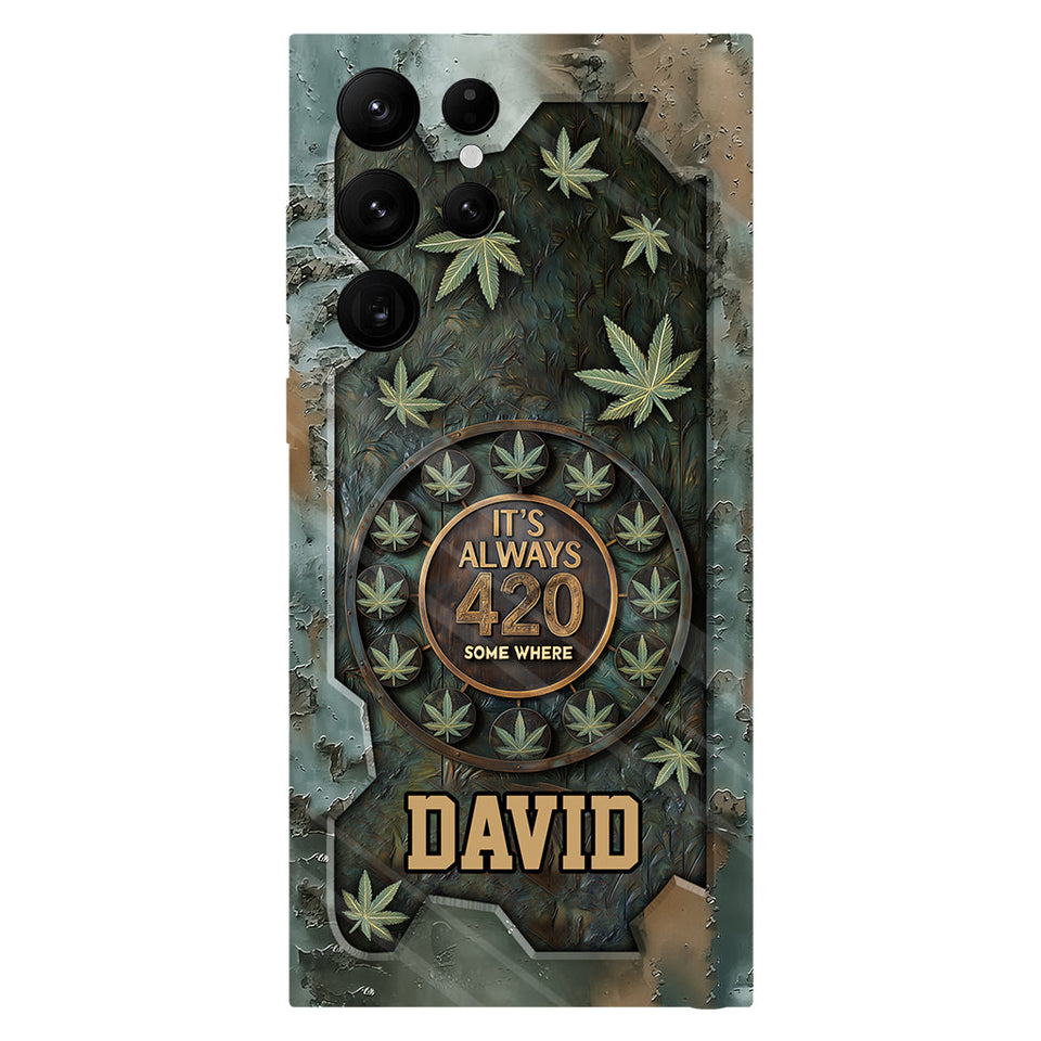 It's Always 420 - Personalized Weed Full Print Phone Case