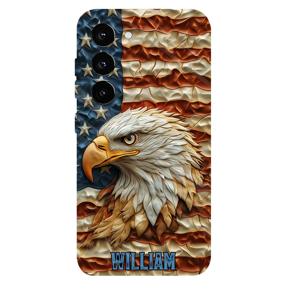 Strong Eagle - Personalized Bald Eagle Full Print Phone Case