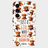 Just A Girl Who Loves Highland Cows - Personalized Highland Cow Full Print Phone Case