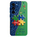 Different Not Less - Personalized Autism Awareness Full Print Phone Case