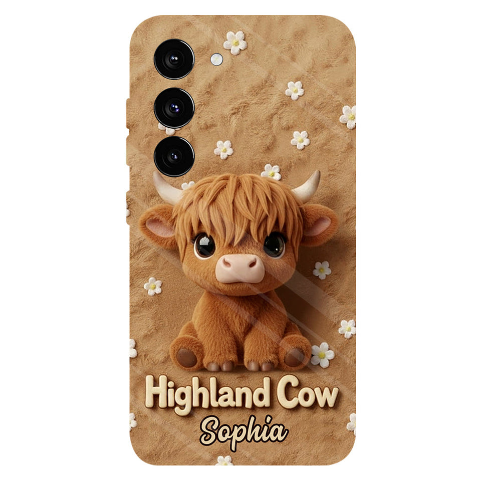 Just A Girl Who Loves Highland Cows - Personalized Highland Cow Full Print Phone Case