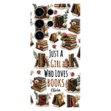 Just A Girl Who Loves Books - Personalized Book Full Print Phone Case