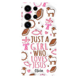 Just A Girl Who Loves Jesus - Personalized Christian Full Print Phone Case