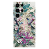 Faith Hope Love - Personalized Hummingbird Full Print Phone Case