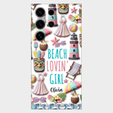 Beach Lovin' Girl - Personalized Sea Lover Full Print Phone Case