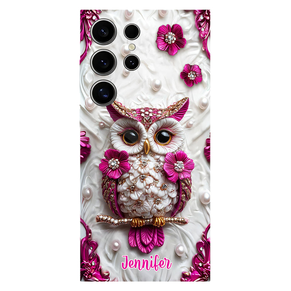Beautiful Owl - Personalized Owl Full Print Phone Case