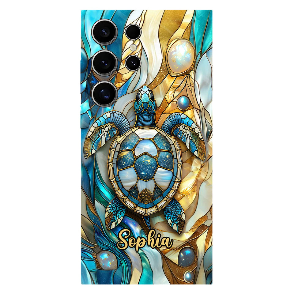 Artistic Turtle - Personalized Turtle Full Print Phone Case