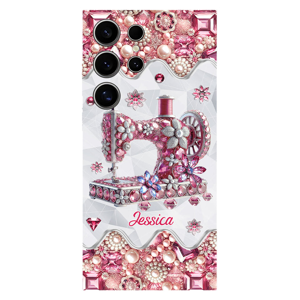 Just A Girl Who Loves Sewing - Personalized Sewing Full Print Phone Case