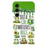 Just A Girl Who Loves Frogs - Personalized Frog Full Print Phone Case