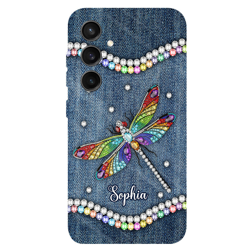 Beautiful Dragonfly - Personalized Dragonfly Full Print Phone Case