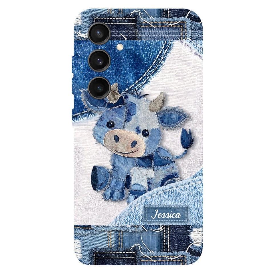 Cute Highland Cow - Personalized Highland Cow Full Print Phone Case