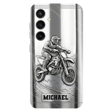 Metalic Dirt Bike/ Motocross - Personalized Dirt Bike Full Print Phone Case