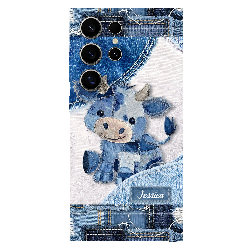 Cute Highland Cow - Personalized Highland Cow Full Print Phone Case