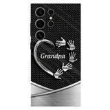 Grandpa Dad Kids Handprints - Personalized Father Full Print Phone Case