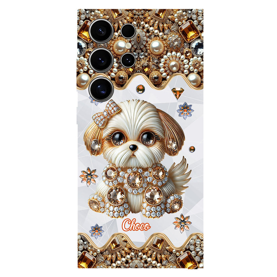 Love Shih Tzu - Personalized Dog Full Print Phone Case