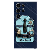Officer, Police Uniform, Badge and Handcuffs - Personalized Police Officer Full Print Phone Case