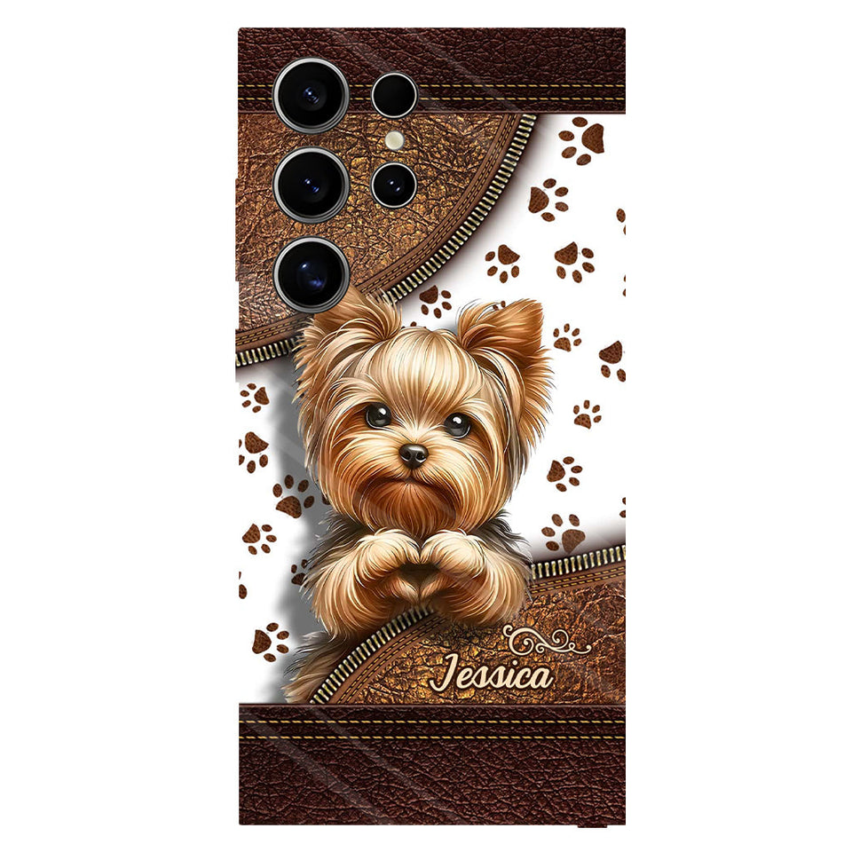 Cute Yorkshire Terrier - Personalized Dog Full Print Phone Case