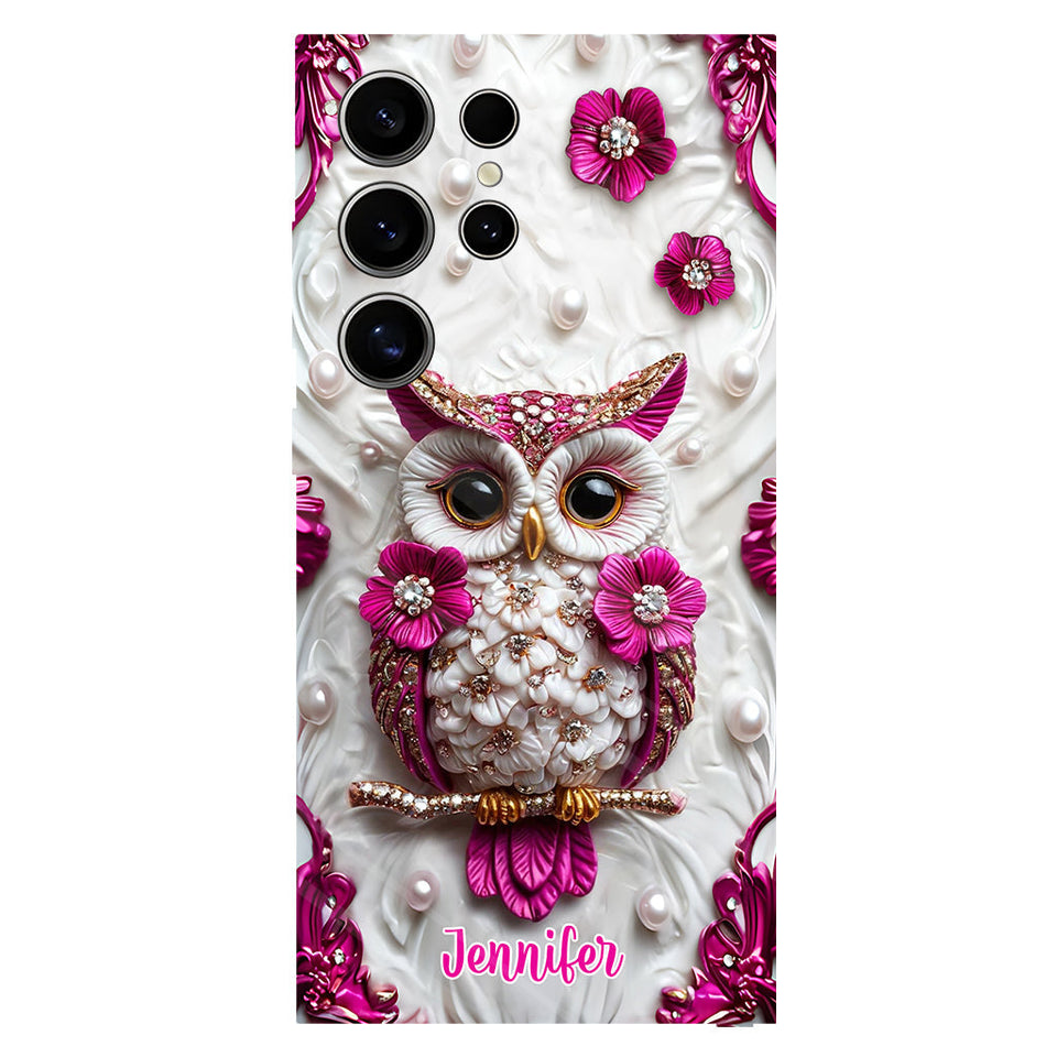 Beautiful Owl - Personalized Owl Full Print Phone Case