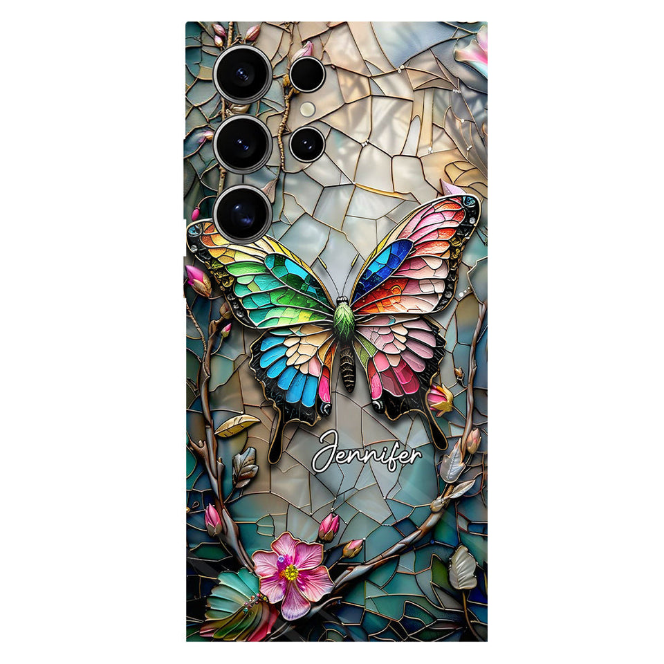 Love Butterflies - Personalized Butterfly Full Print Phone Case