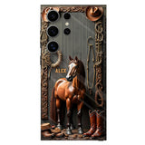Love Horses - Personalized Horse Full Print Phone Case