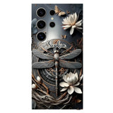 Black Dragonfly - Personalized Dragonfly Full Print Phone Case