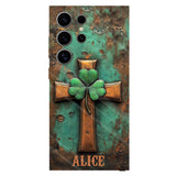 Vintage Irish Cross - Personalized Saint Patrick's Day Full Print Phone Case