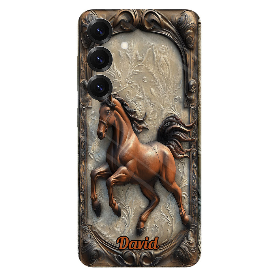 Love Horse - Personalized Horse Full Print Phone Case