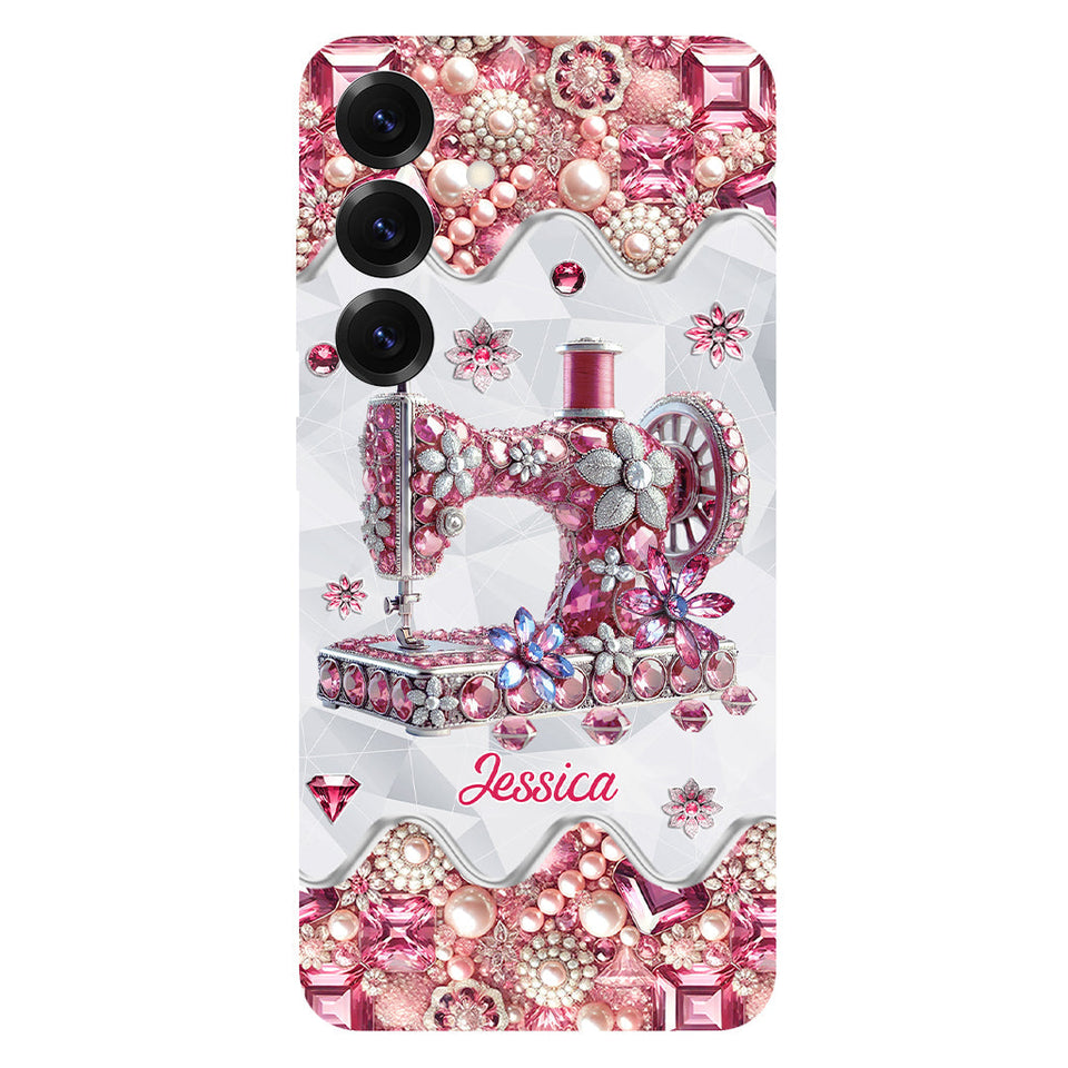 Just A Girl Who Loves Sewing - Personalized Sewing Full Print Phone Case