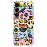 Pride Rainbow - Personalized LGBT Support Full Print Phone Case & Phone Grip