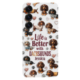 Just A Girl Who Loves Dogs - Personalized Dog Full Print Phone Case