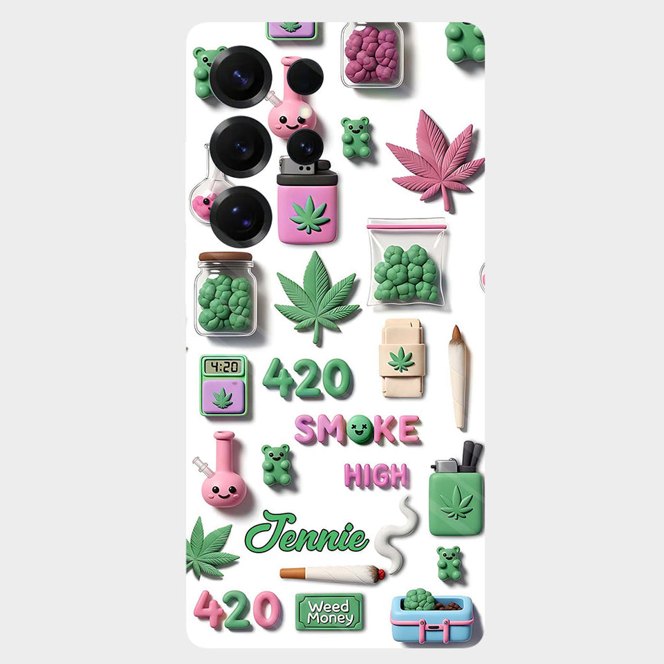 Stoner Chic - Personalized Weed Full Print Phone Case