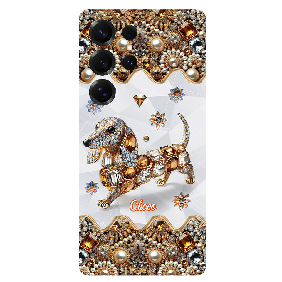 Love Dachshunds - Personalized Dog Full Print Phone Case