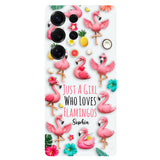 Love Flamingos - Personalized Flamingo Full Print Phone Case