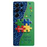 Different Not Less - Personalized Autism Awareness Full Print Phone Case