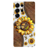 Sunflower Gift For Grandma Mom - Personalized Grandma Full Print Phone Case