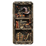Hat And Books - Personalized Witch Full Print Phone Case