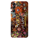 Peace And Love - Personalized Hippie Full Print Phone Case